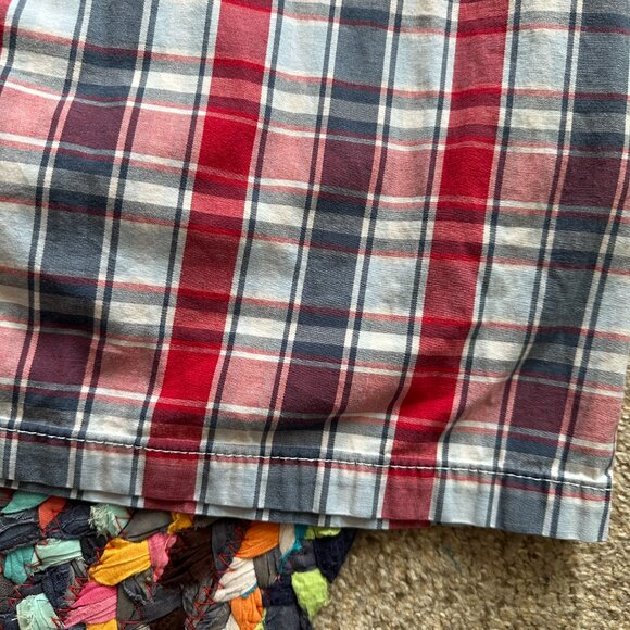 Croft & Barrow Red Blue Plaid Skort Women's Size 12 Stretch Preppy Y2K Americana - Picture 13 of 16
